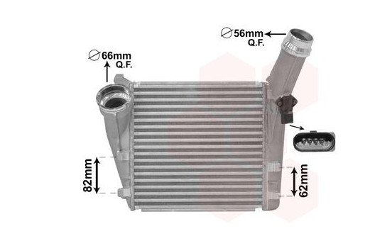 Intercooler, charger 74004086 International Radiators