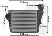 Intercooler, charger 74014702 International Radiators