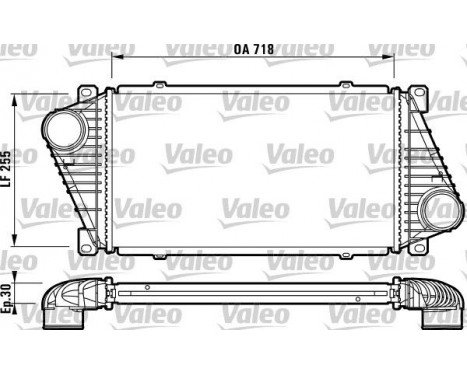 Intercooler, charger 816890 Valeo, Image 2