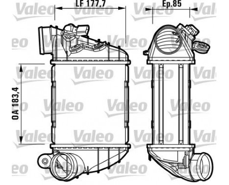 Intercooler, charger 817438 Valeo, Image 2