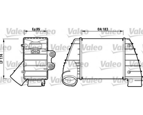 Intercooler, charger 817487 Valeo, Image 2