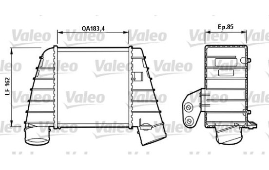 Intercooler, charger 817488 Valeo, Image 2