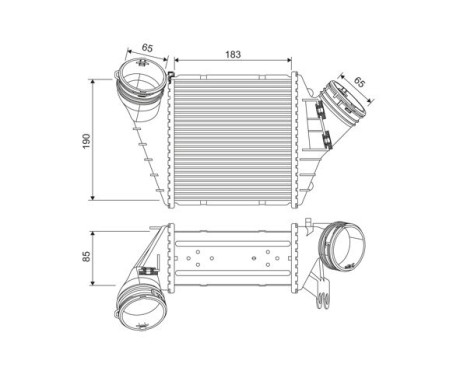 Intercooler, charger 817555 Valeo, Image 2