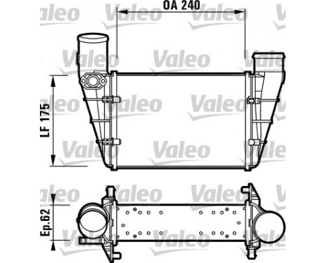 Intercooler, charger 817625 Valeo