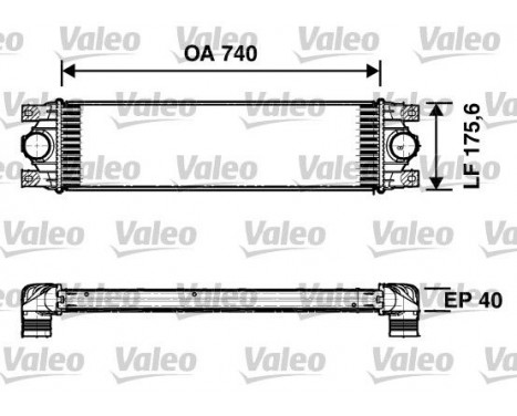 Intercooler, charger 817637 Valeo, Image 2