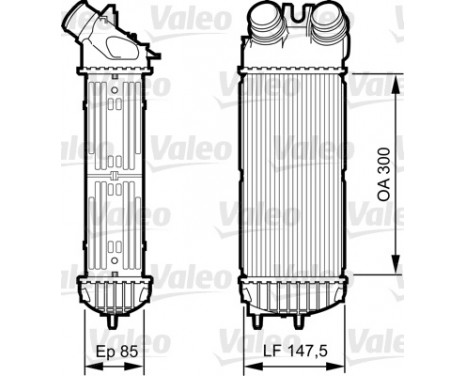 Intercooler, charger 817706 Valeo