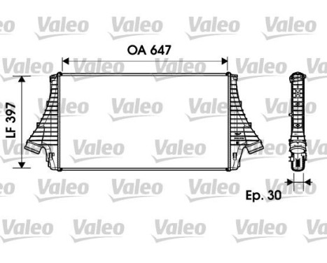 Intercooler, charger 817729 Valeo, Image 2