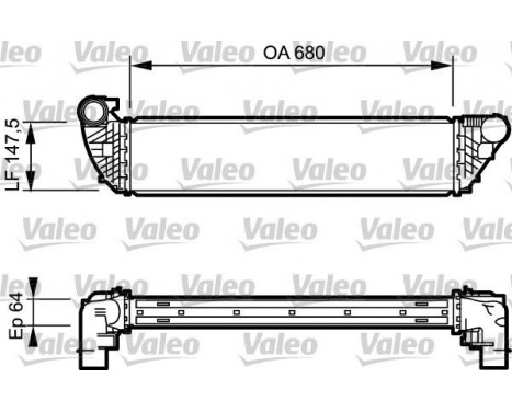 Intercooler, charger 817828 Valeo, Image 2