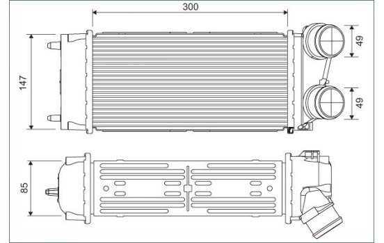 Intercooler, charger 817845 Valeo