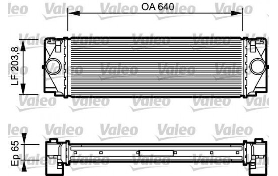 Intercooler, charger 817994 Valeo