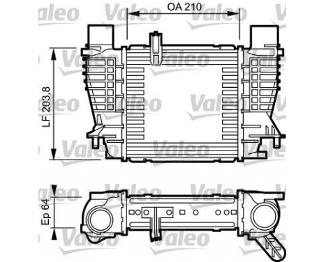 Intercooler, charger 817999 Valeo, Image 2