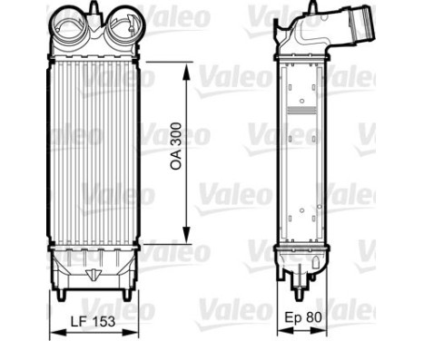 Intercooler, charger 818244 Valeo