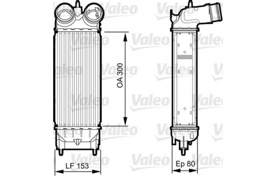 Intercooler, charger 818244 Valeo