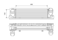 Intercooler, charger 818261 Valeo