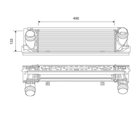 Intercooler, charger 818261 Valeo
