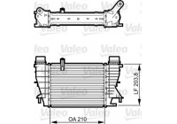 Intercooler, charger 818264 Valeo