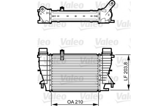 Intercooler, charger 818264 Valeo