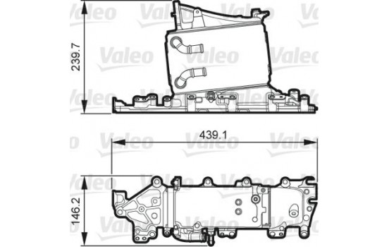 Intercooler, charger 818265 Valeo