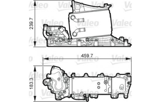 Intercooler, charger 818268 Valeo