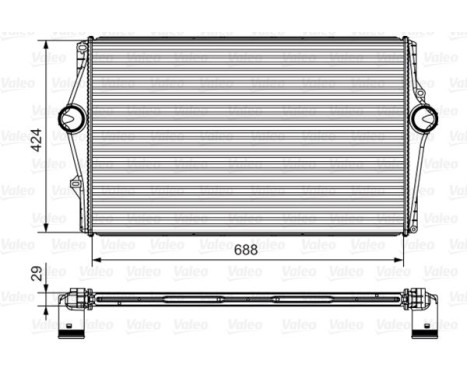 Intercooler, charger 818281 Valeo