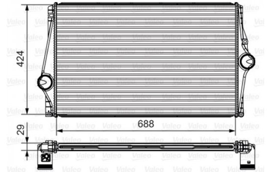 Intercooler, charger 818282 Valeo