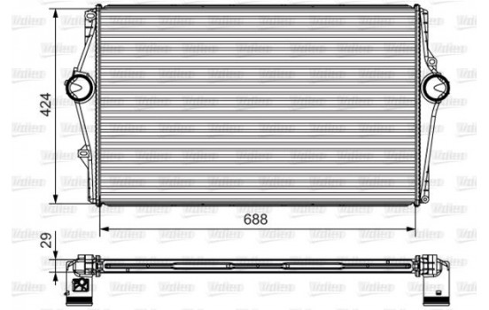 Intercooler, charger 818283 Valeo