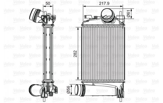 Intercooler, charger 818294 Valeo