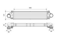 Intercooler, charger 818296 Valeo