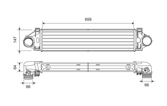 Intercooler, charger 818296 Valeo