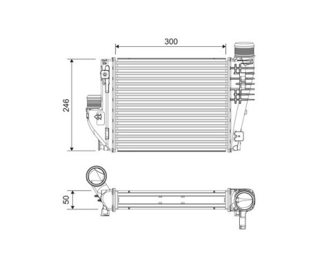 Intercooler, charger 818304 Valeo