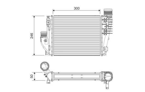 Intercooler, charger 818304 Valeo