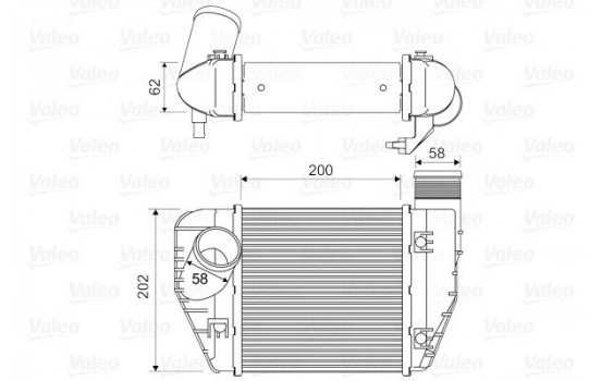 Intercooler, charger 818326 Valeo