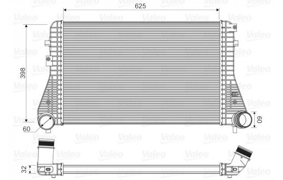 Intercooler, charger 818339 Valeo