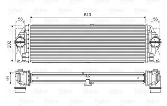 Intercooler, charger 818341 Valeo