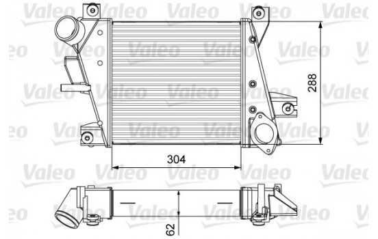 Intercooler, charger 818360 Valeo