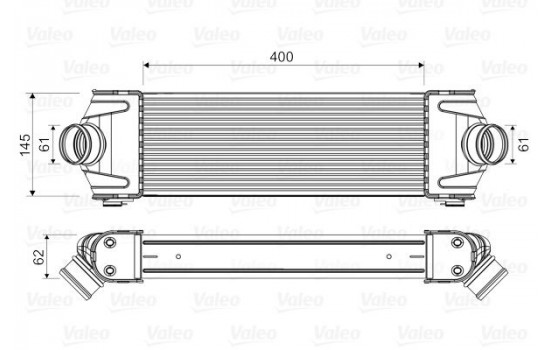 Intercooler, charger 818550 Valeo