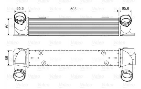 Intercooler, charger 818553 Valeo