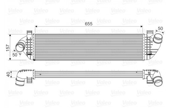 Intercooler, charger 818571 Valeo