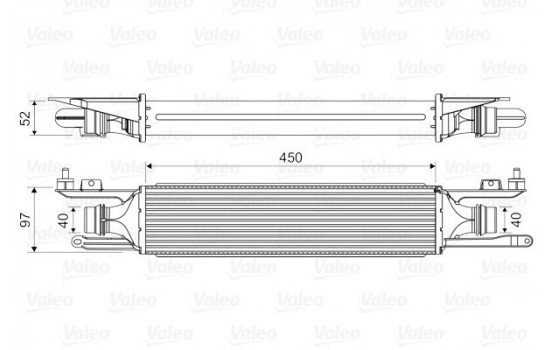 Intercooler, charger 818578 Valeo