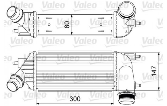 Intercooler, charger 818583 Valeo