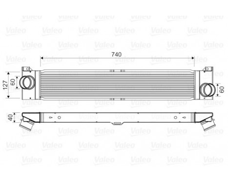 Intercooler, charger 818586 Valeo