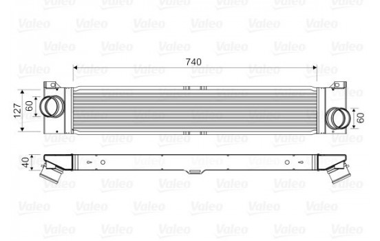 Intercooler, charger 818586 Valeo