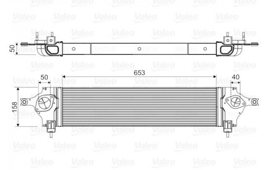 Intercooler, charger 818589 Valeo