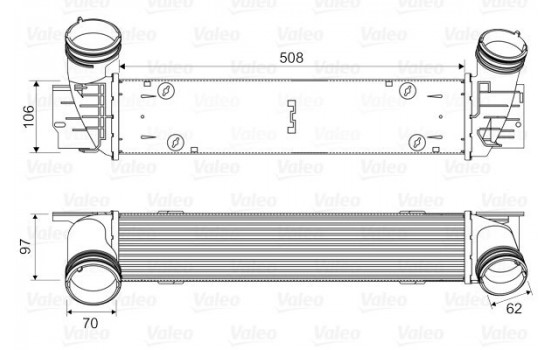 Intercooler, charger 818594 Valeo