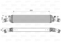 Intercooler, charger 818601 Valeo