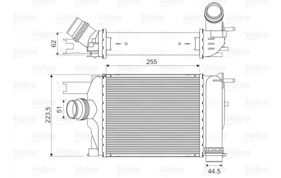 Intercooler, charger 818609 Valeo