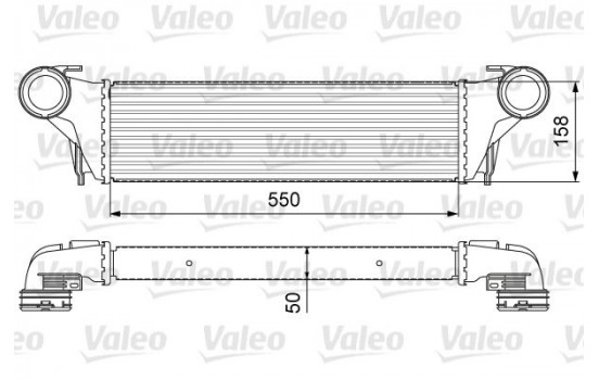 Intercooler, charger 818618 Valeo
