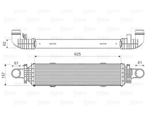 Intercooler, charger 818631 Valeo