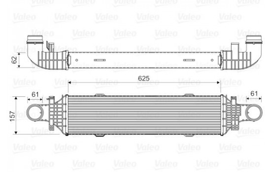 Intercooler, charger 818631 Valeo