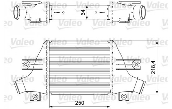 Intercooler, charger 818638 Valeo